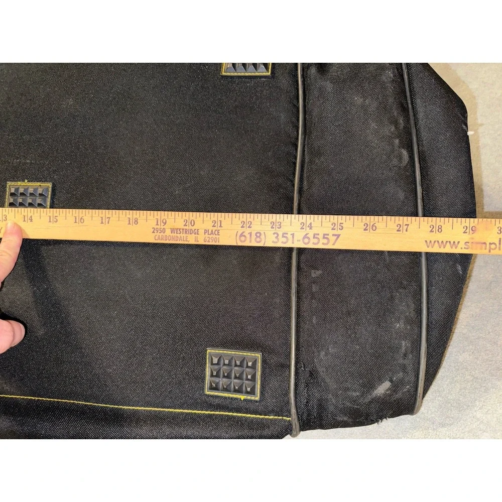 VTG Y2K Rossignol Black Yellow Ski Boot Gear XL Duffel Tote Travel Bag Outdoor